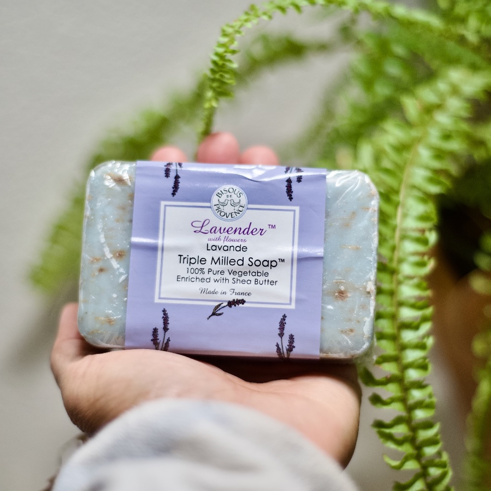 Bisous De Provence Lavender Triple Milled Soap made in France